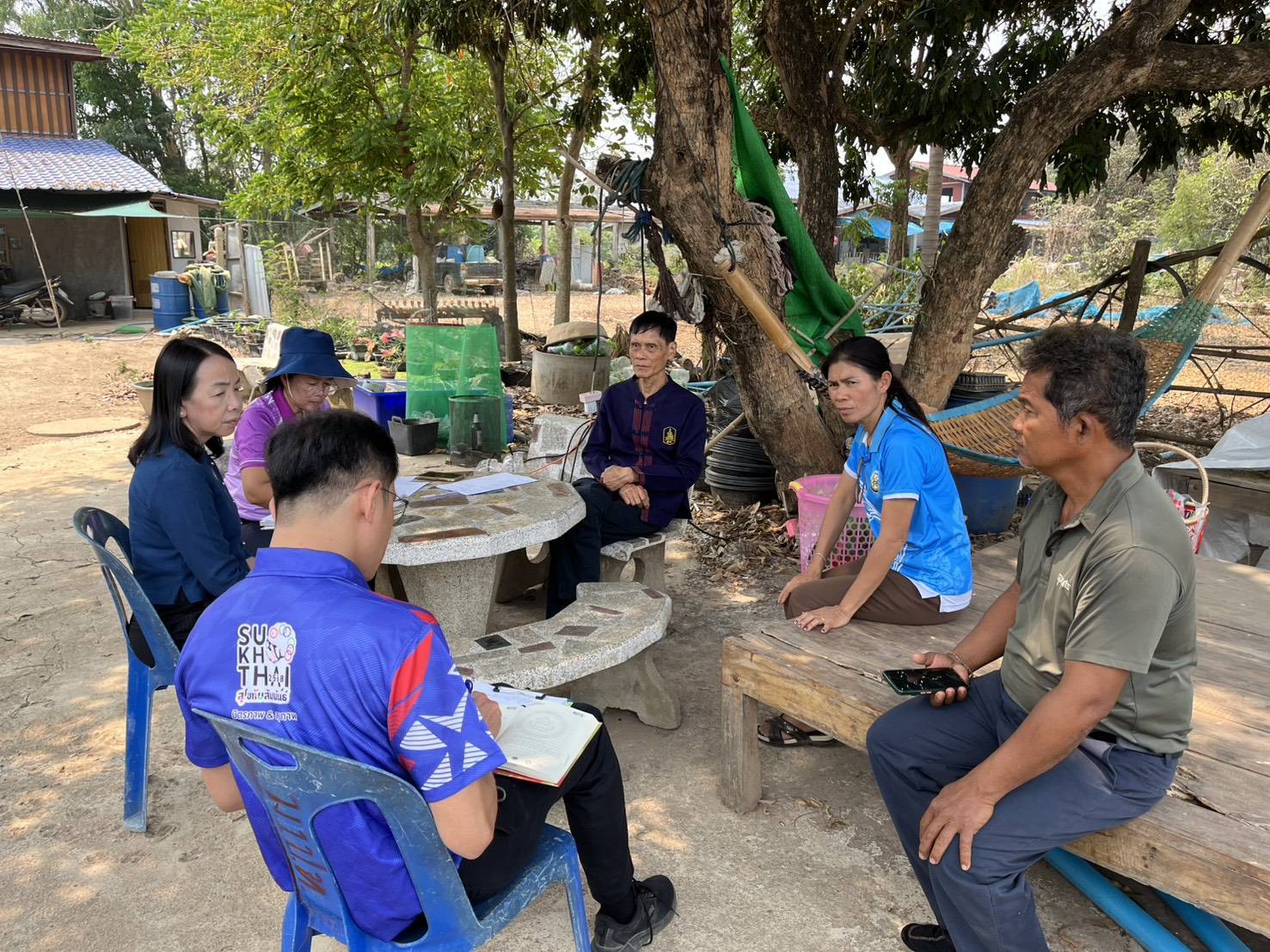 พัฒนาชุมชนสุโขทัยติดตามผลการรับทุนประกอบอาชีพ ของผู้ผ่านการบำบัดยาเสพติดในพื้นที่อำเภอศรีนคร