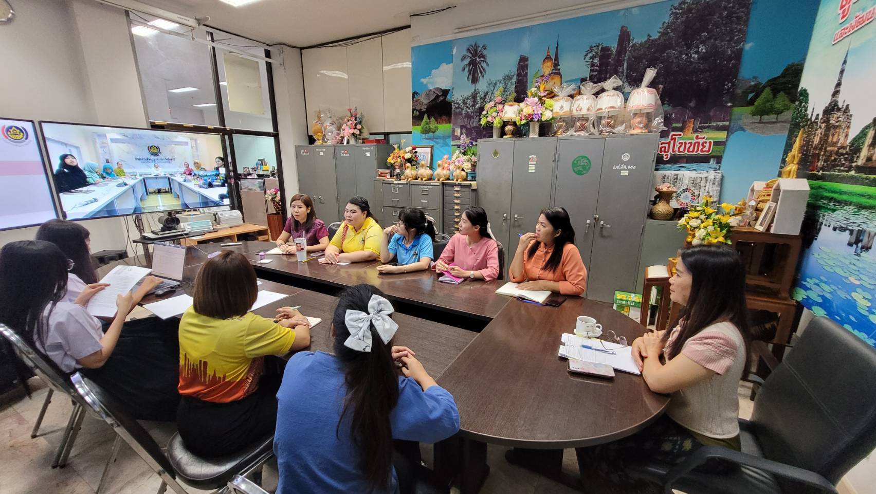 พัฒนาชุมชนสุโขทัยร่วมการประชุมกรมการพัฒนาชุมชน ครั้งที่ 3/2568 ผ่านระบบวิดีทัศน์ทางไกล (Video Conference)