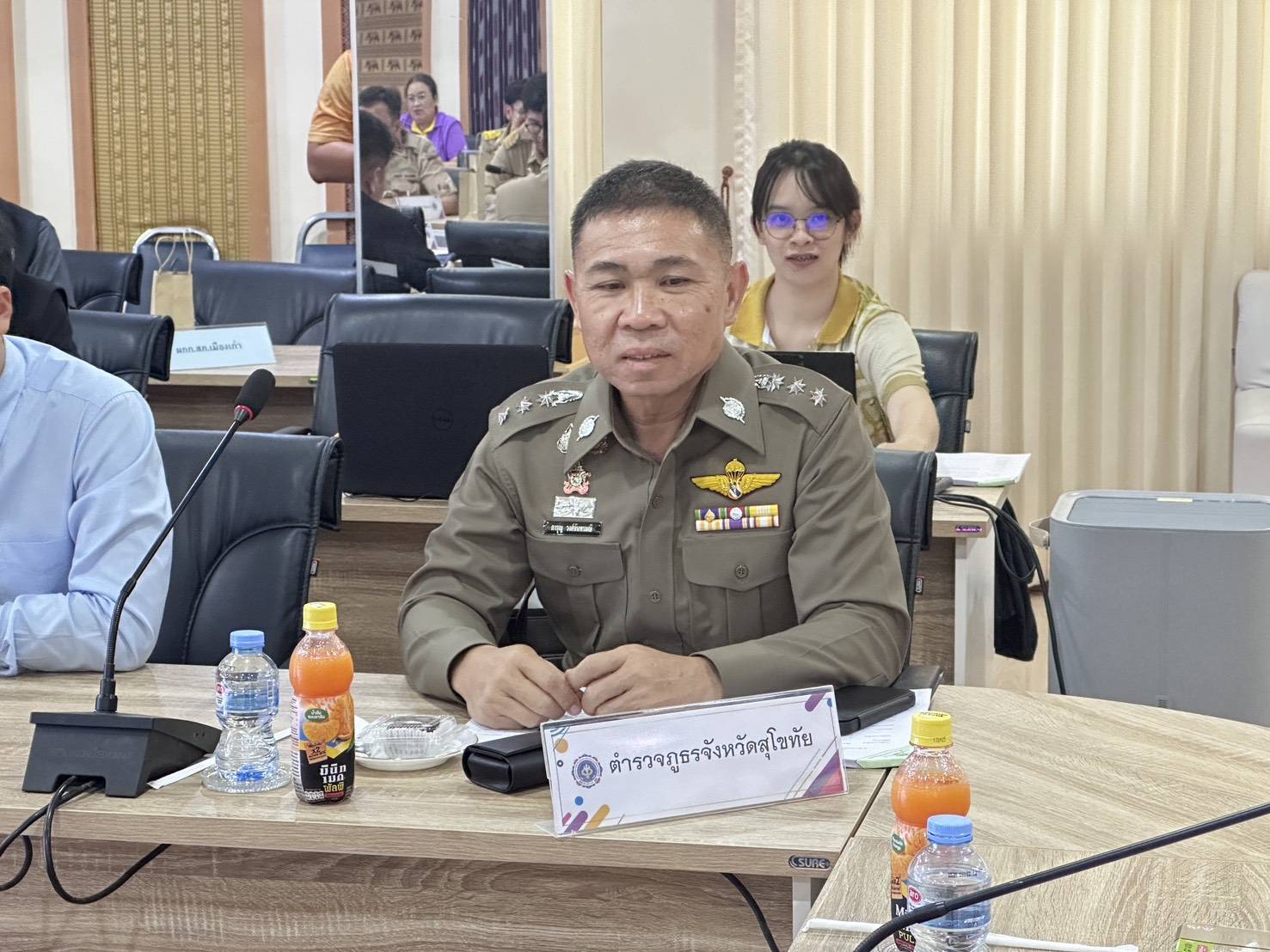 พัฒนาชุมชนสุโขทัยเข้าร่วมประชุมคณะกรรมการศูนย์อำนวยการป้องกันและปราบปรามยาเสพติดจังหวัดสุโขทัย (ศอ.ปส.จ.สท.) ครั้งที่ 2/2568