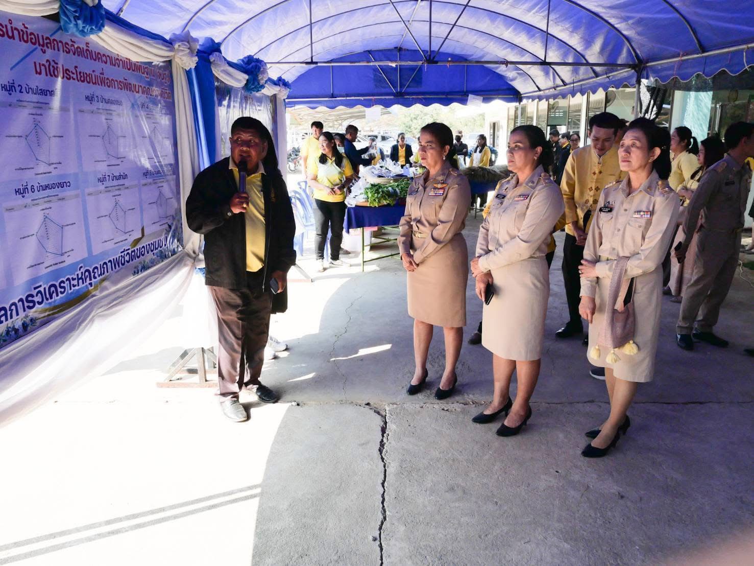 พัฒนาชุมชนสุโขทัย จัดกิจกรรม Kick off การรณรงค์และเชิญชวนการจัดเก็บข้อมูลความจำเป็นพื้นฐาน (จปฐ.) ประจำปีงบประมาณ พ.ศ. 2568