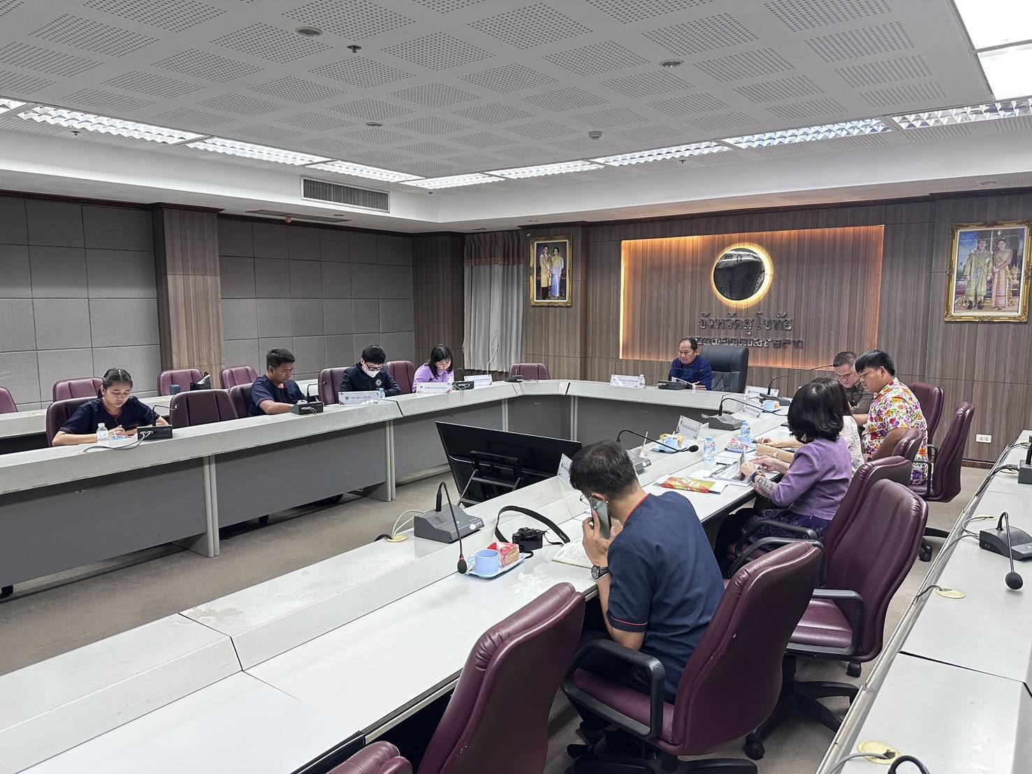 พัฒนาชุมชนร่วมประชุม ศูนย์ปฏิบัติการติดตามเร่งรัดการบำบัดรักษาฟื้นฟูสภาพทางสังคม ป้องกันและปราบปรามยาเสพติดครั้งที่ 7/2568