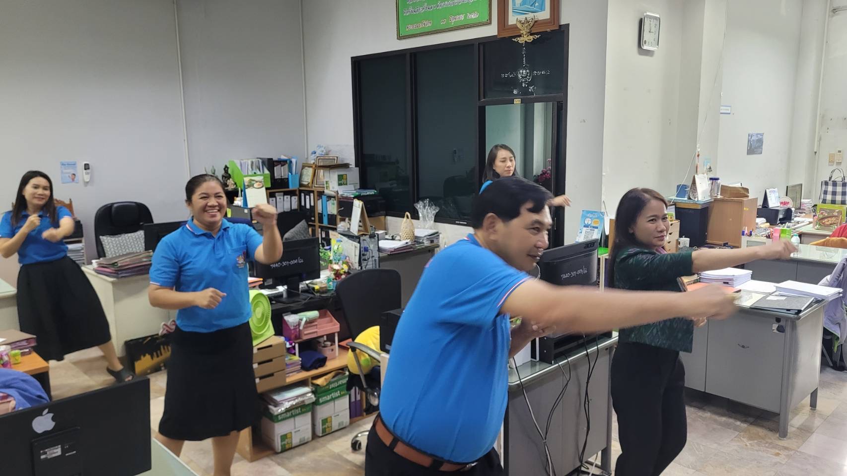 พัฒนาชุมชนสุโขทัยจัดกิจกรรมออกกำลังกาย “สุขภาพดี มีพลัง ด้วยการออกกำลังกาย” ภายใต้โครงการ “(five)P CDD สุโข : องค์กรแห่งความสุข”