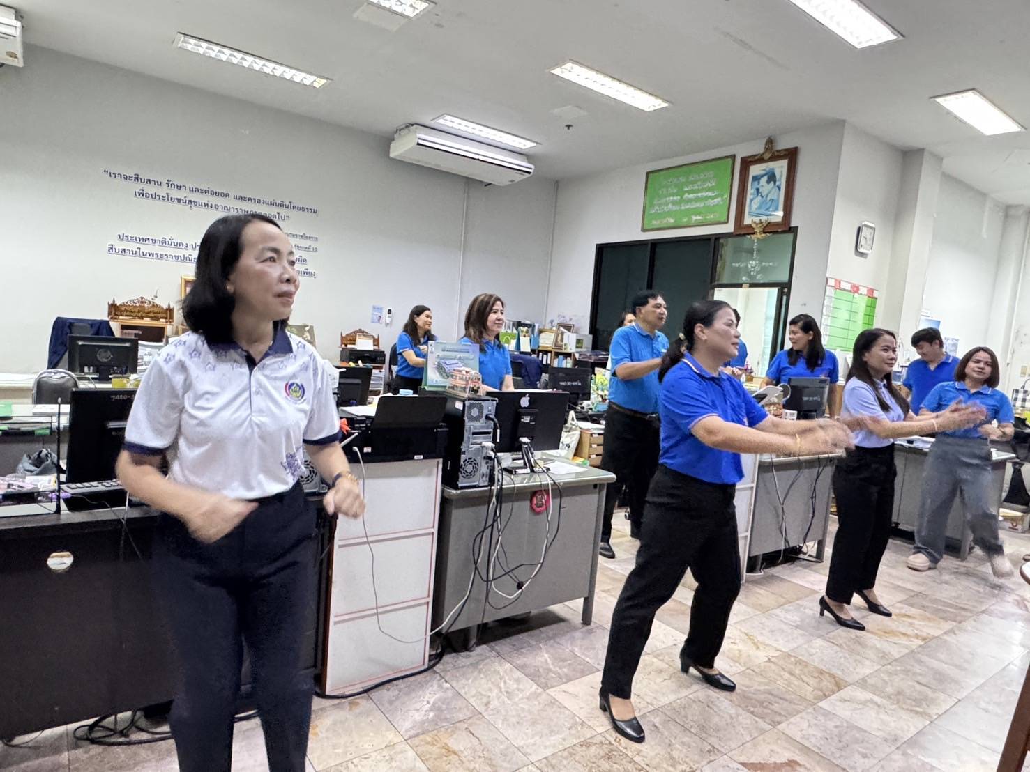 พัฒนาชุมชนสุโขทัยจัดกิจกรรมออกกำลังกาย “สุขภาพดี มีพลัง ด้วยการออกกำลังกาย” ภายใต้โครงการ “(five)P CDD สุโข : องค์กรแห่งความสุข”