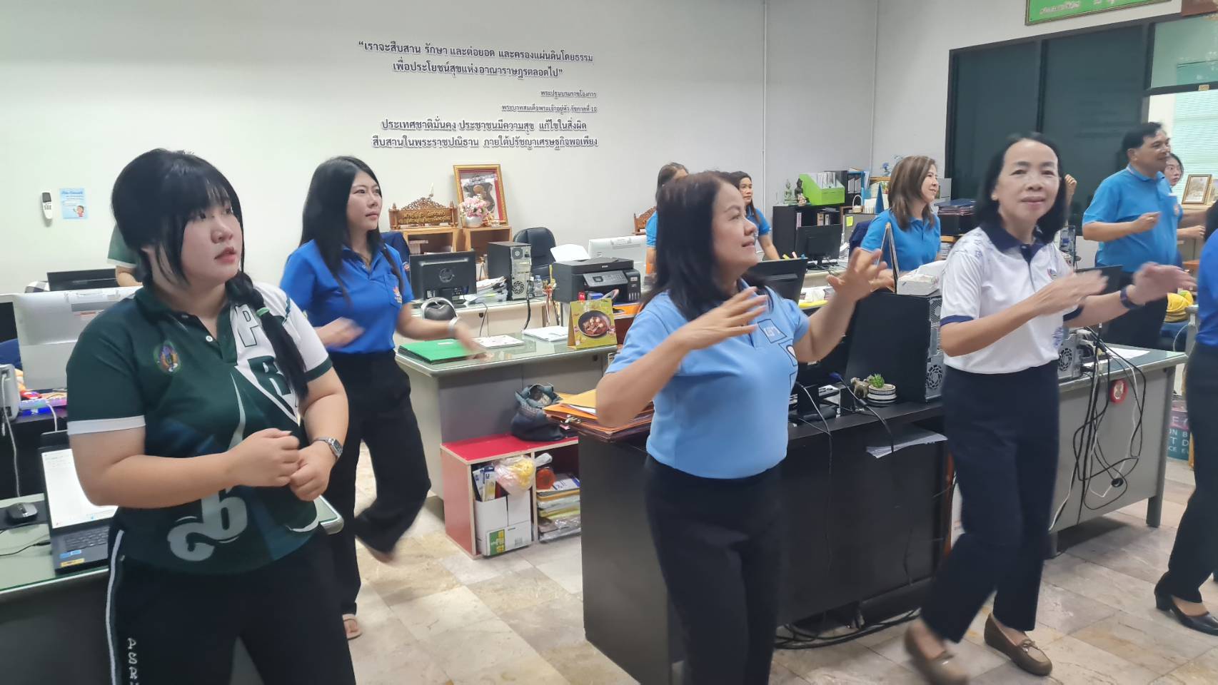 พัฒนาชุมชนสุโขทัยจัดกิจกรรมออกกำลังกาย “สุขภาพดี มีพลัง ด้วยการออกกำลังกาย” ภายใต้โครงการ “(five)P CDD สุโข : องค์กรแห่งความสุข”