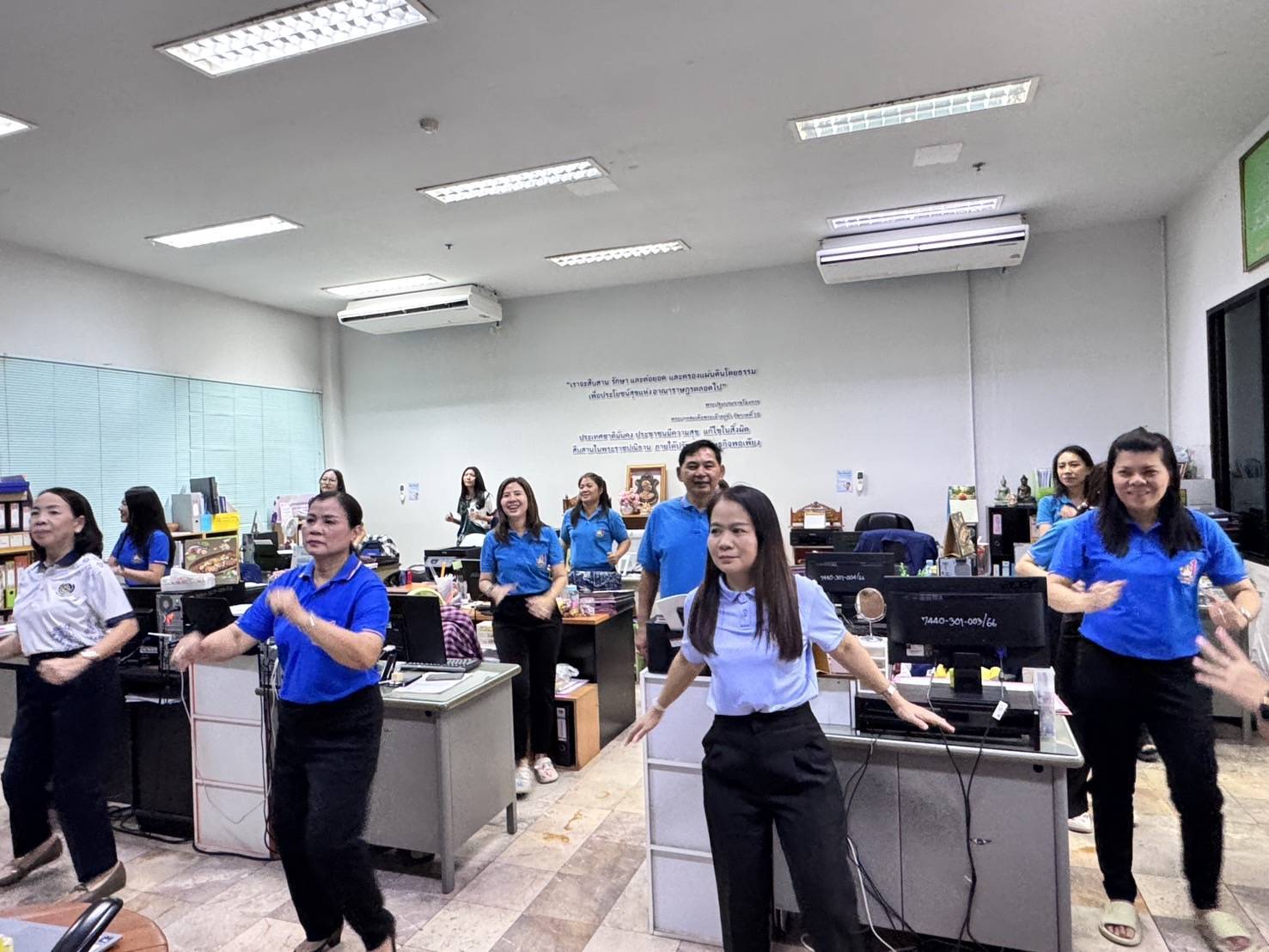 พัฒนาชุมชนสุโขทัยจัดกิจกรรมออกกำลังกาย “สุขภาพดี มีพลัง ด้วยการออกกำลังกาย” ภายใต้โครงการ “(five)P CDD สุโข : องค์กรแห่งความสุข”