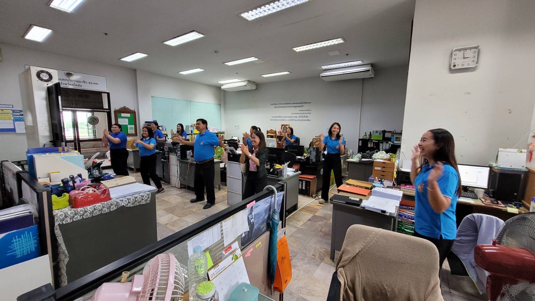 พัฒนาชุมชนสุโขทัยจัดกิจกรรมออกกำลังกาย “สุขภาพดี มีพลัง ด้วยการออกกำลังกาย” ภายใต้โครงการ “(five)P CDD สุโข : องค์กรแห่งความสุข”