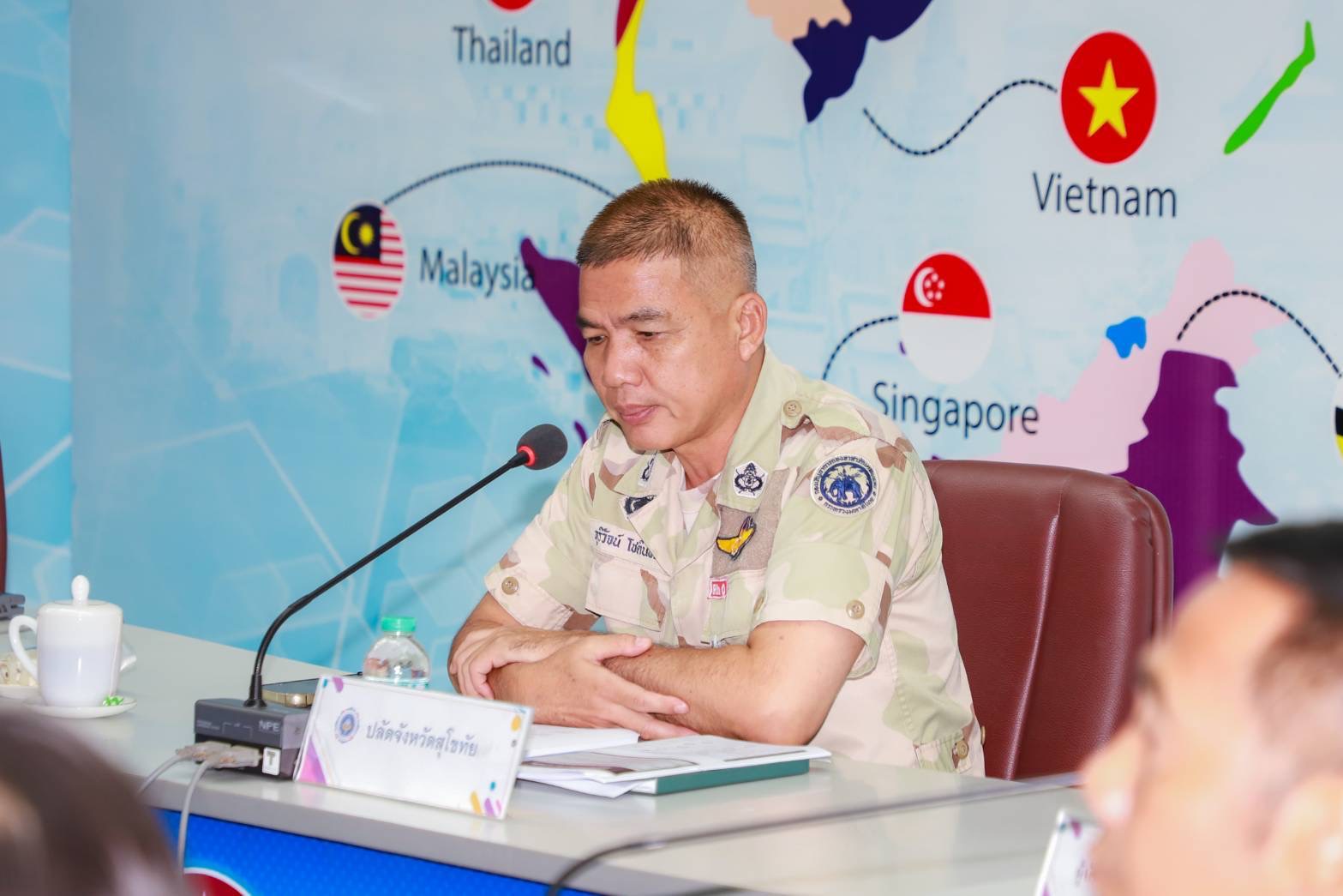 จังหวัดสุโขทัยประชุมคณะทำงานเฝ้าระวังปัญหายาเสพติด จังหวัดสุโขทัย (โต๊ะข่าว) ครั้งที่ 5/2568