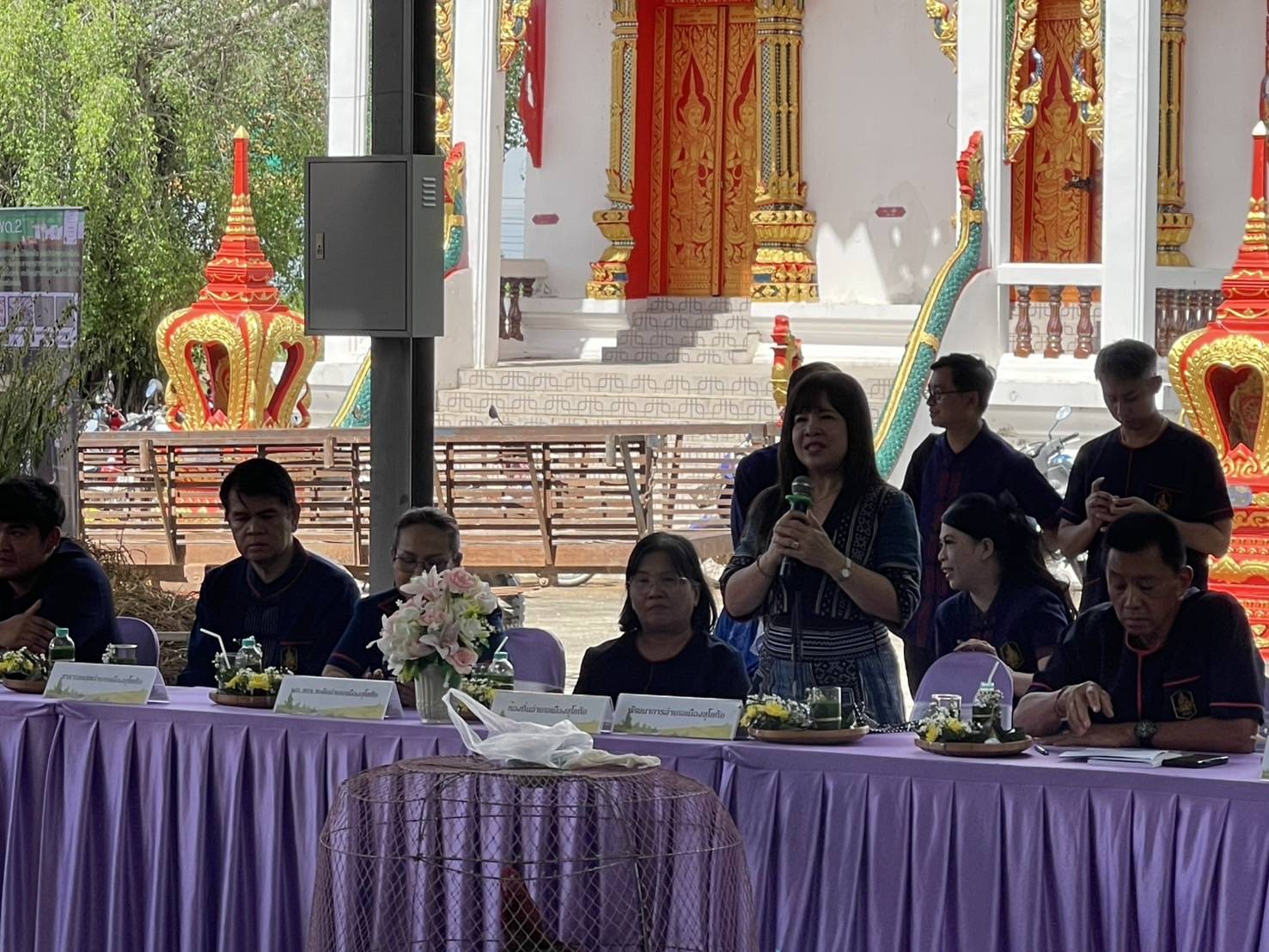 พัฒนาชุมชนสุโขทัยลงพื้นที่คัดสรรกิจกรรมพัฒนาชุมชนดีเด่นระดับจังหวัด ประจำปี 2568