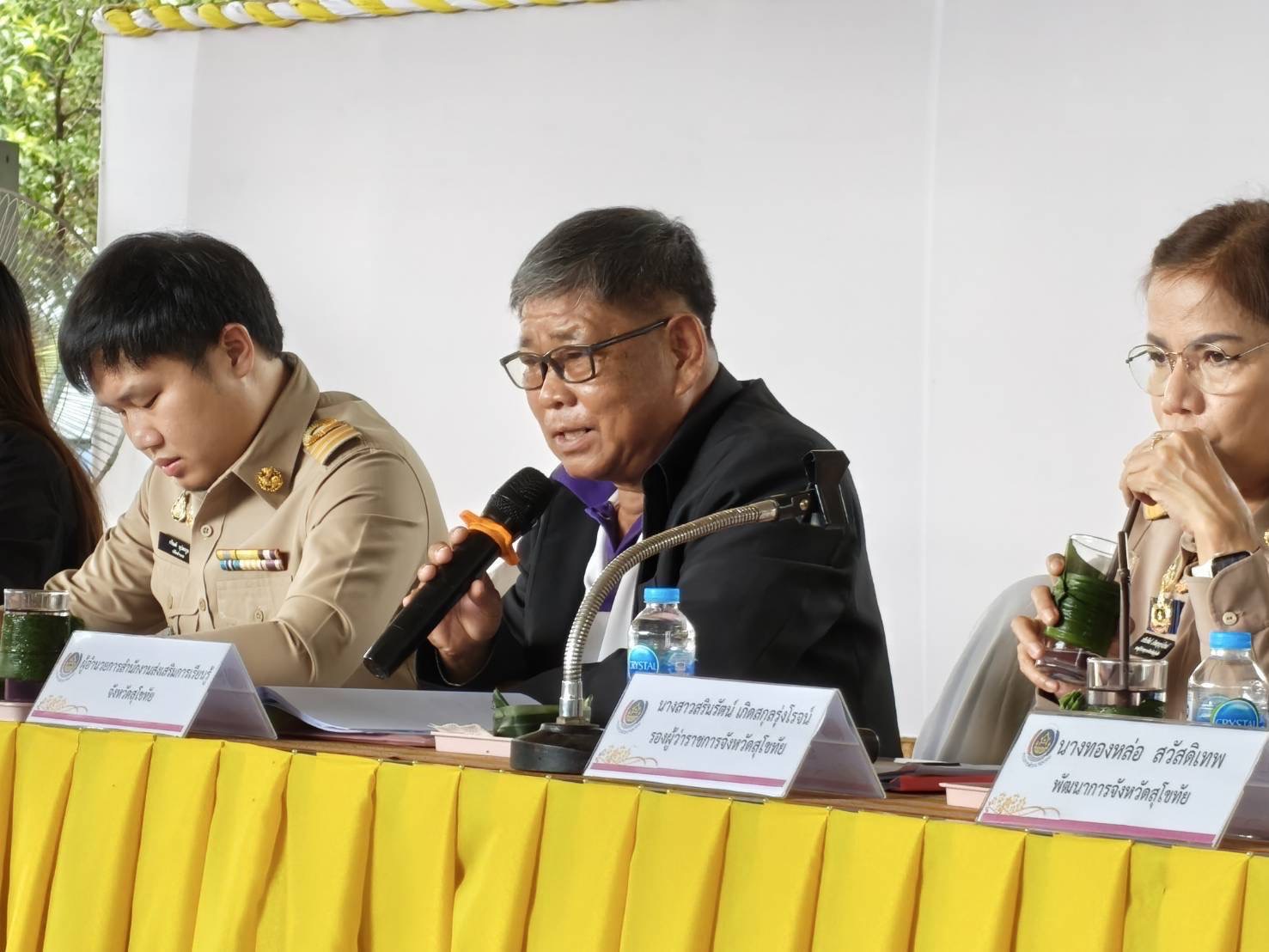 พช.สุโขทัย ลงพื้นที่คัดสรรกิจกรรมพัฒนาชุมชนดีเด่นระดับจังหวัด ประจำปี 2568