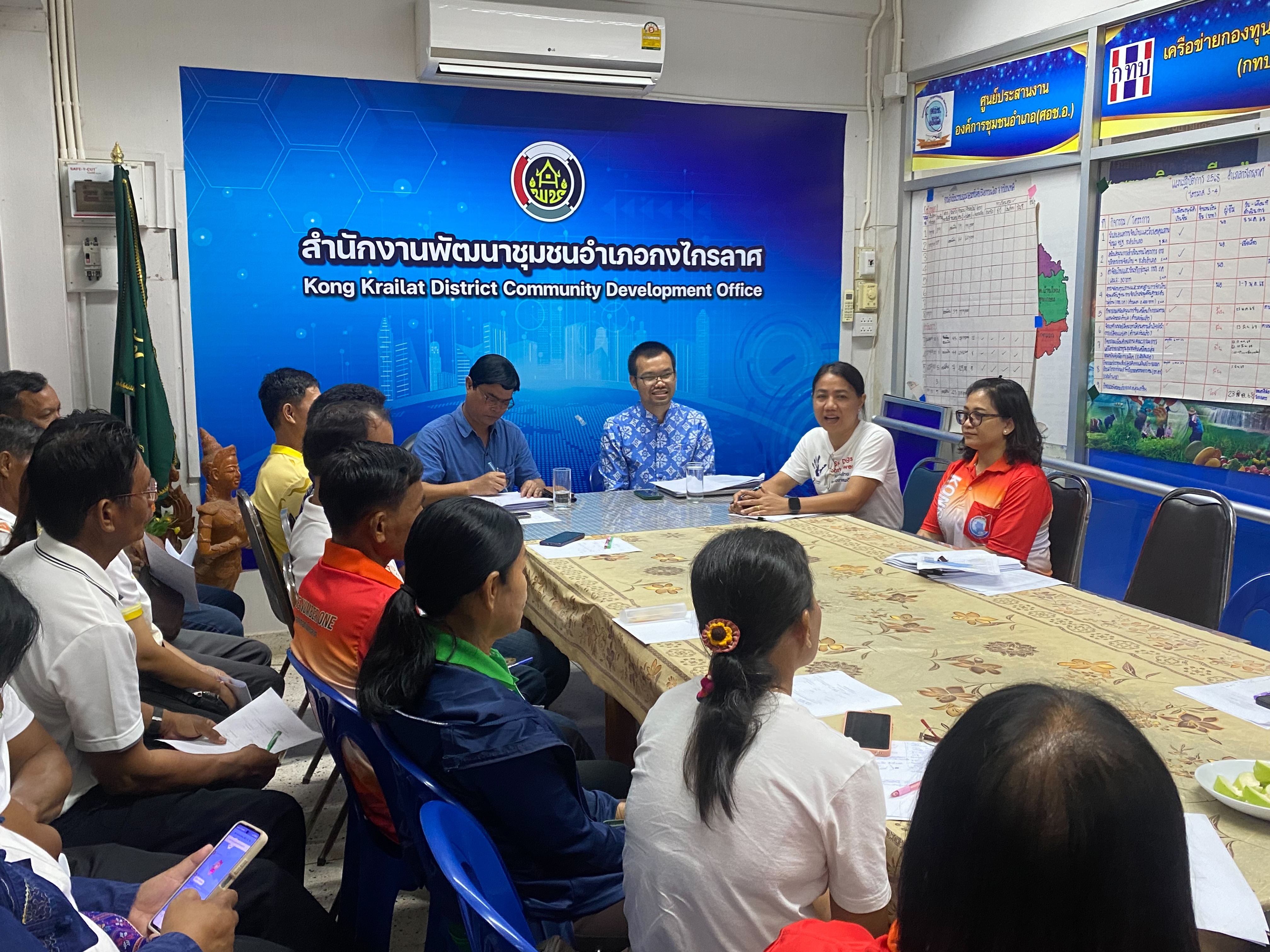 พัฒนาชุมชนสุโขทัย ลงพื้นที่เพื่อสนับสนุนการ จัดทำแบบสอบถาม เพื่อประเมินผลการดำเนินงานแผนปฏิบัติราชการประจำปี พ.ศ.2568 ของกรมการพัฒนาชุมชน